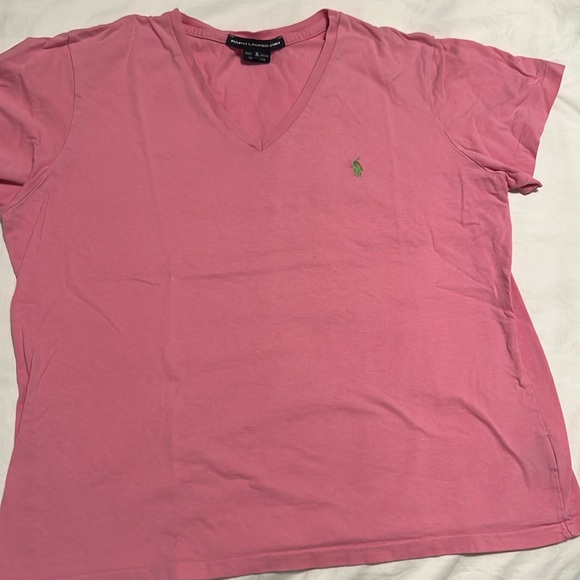 Ralph Lauren Tops - Ralph Lauren Sport V-neck t-shirt with green polo